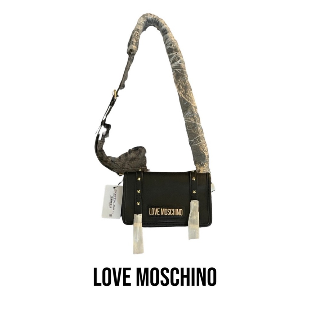 Love Moschino Borsa Canvas + PU Nero | Crossbody, Black Purse